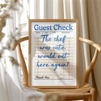 The Chef Was Cute, Blue Diner Edition