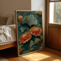 Coral in a Sea of Teal