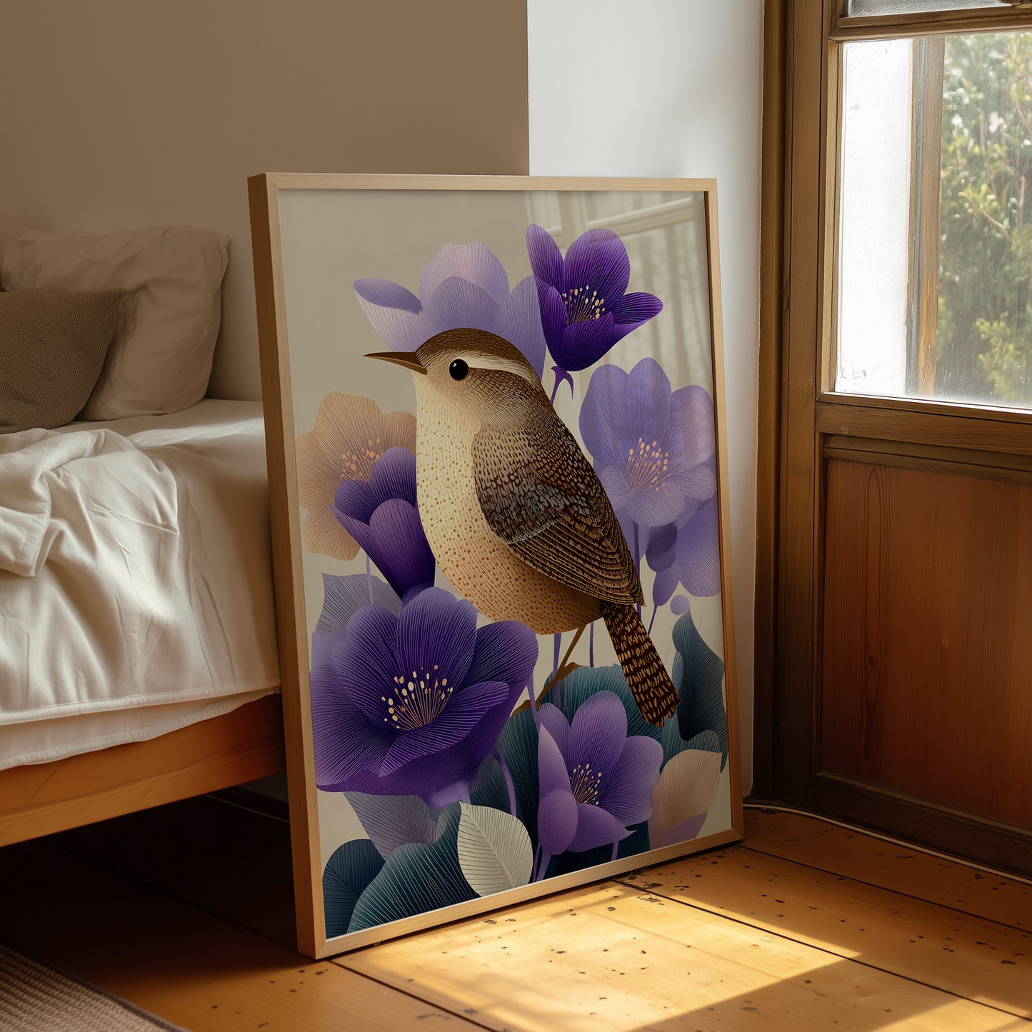 Small Bird, Excellent Taste in Flowers