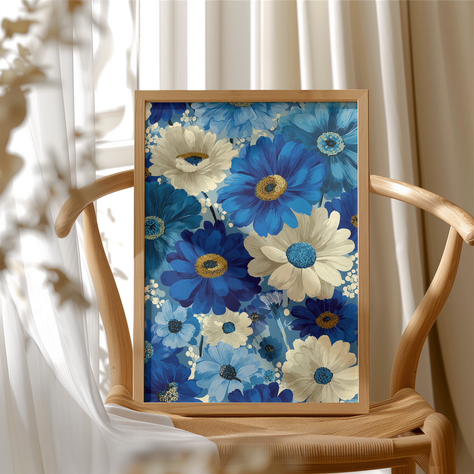 Daisies in Every Shade of Blue