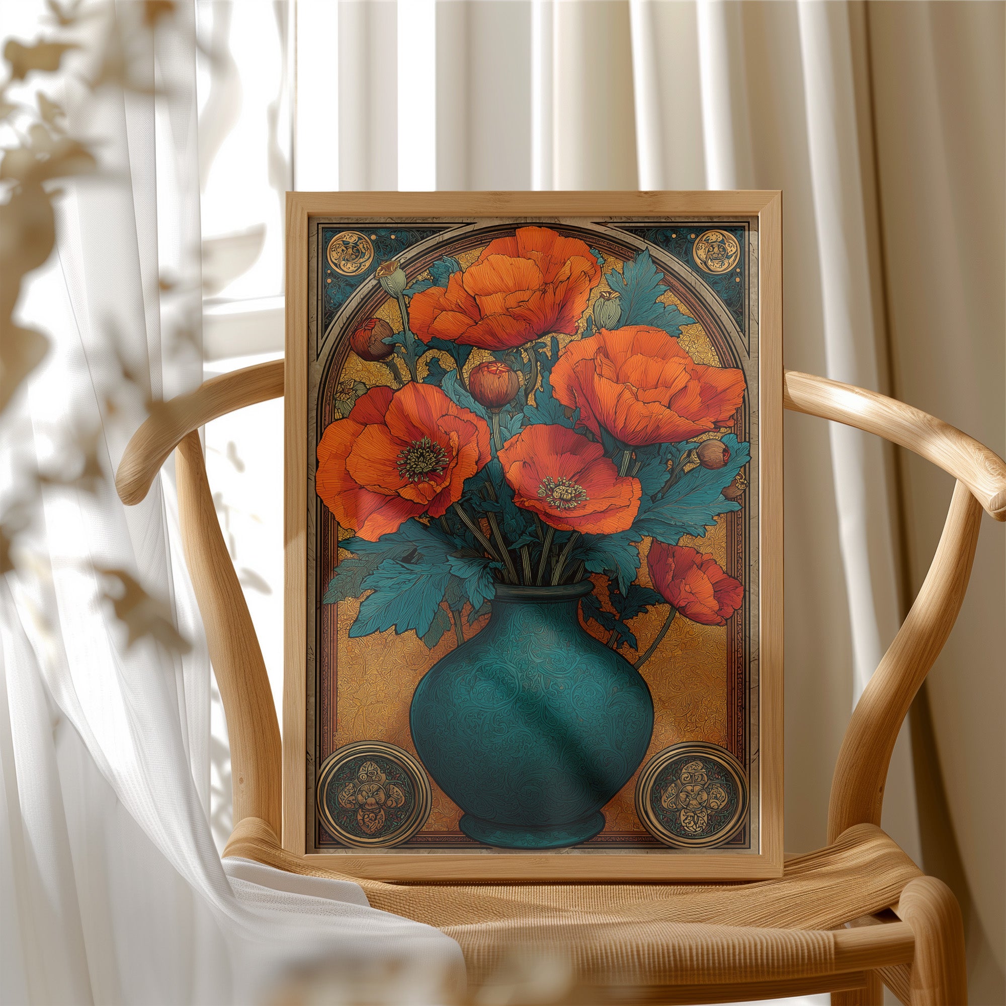 Poppies in the Gilded Room