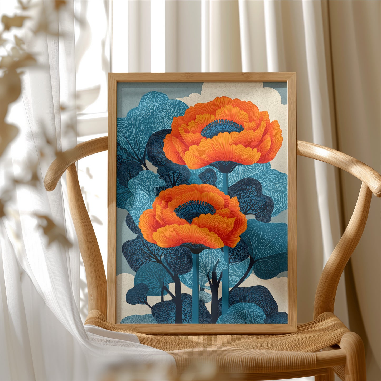 Two Fires in a Blue Forest