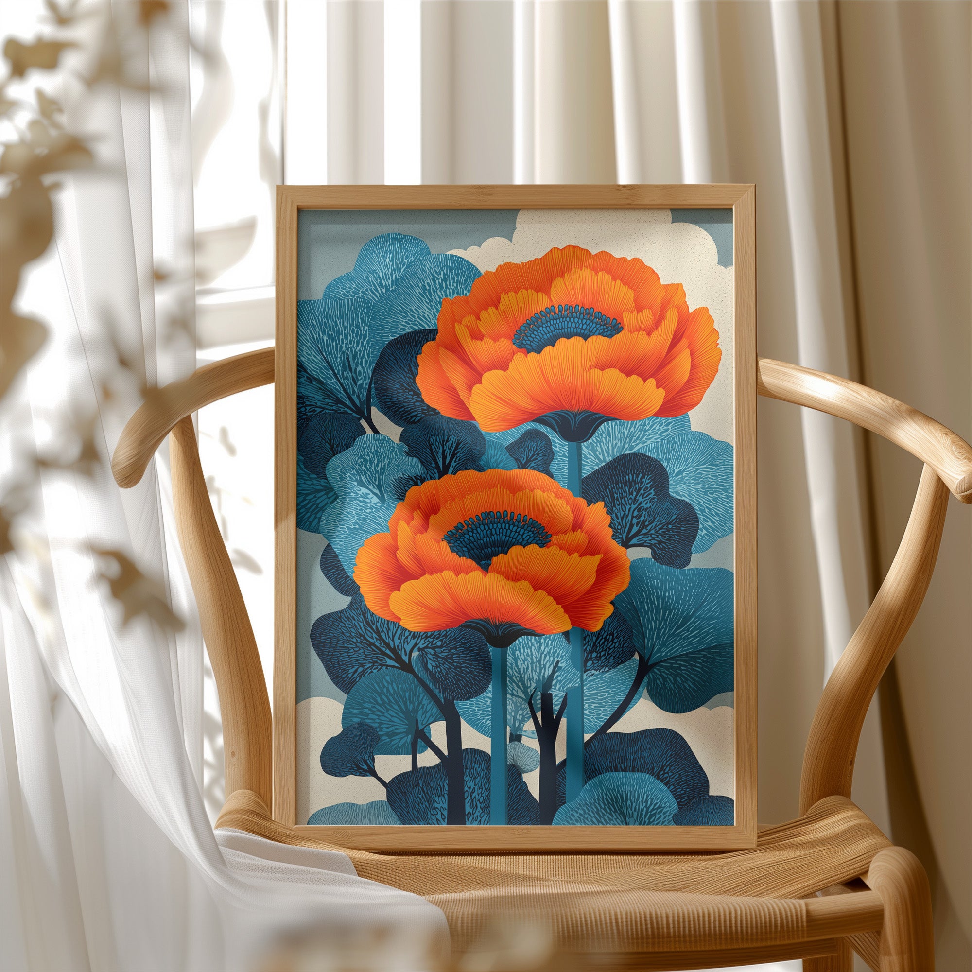 Two Fires in a Blue Forest
