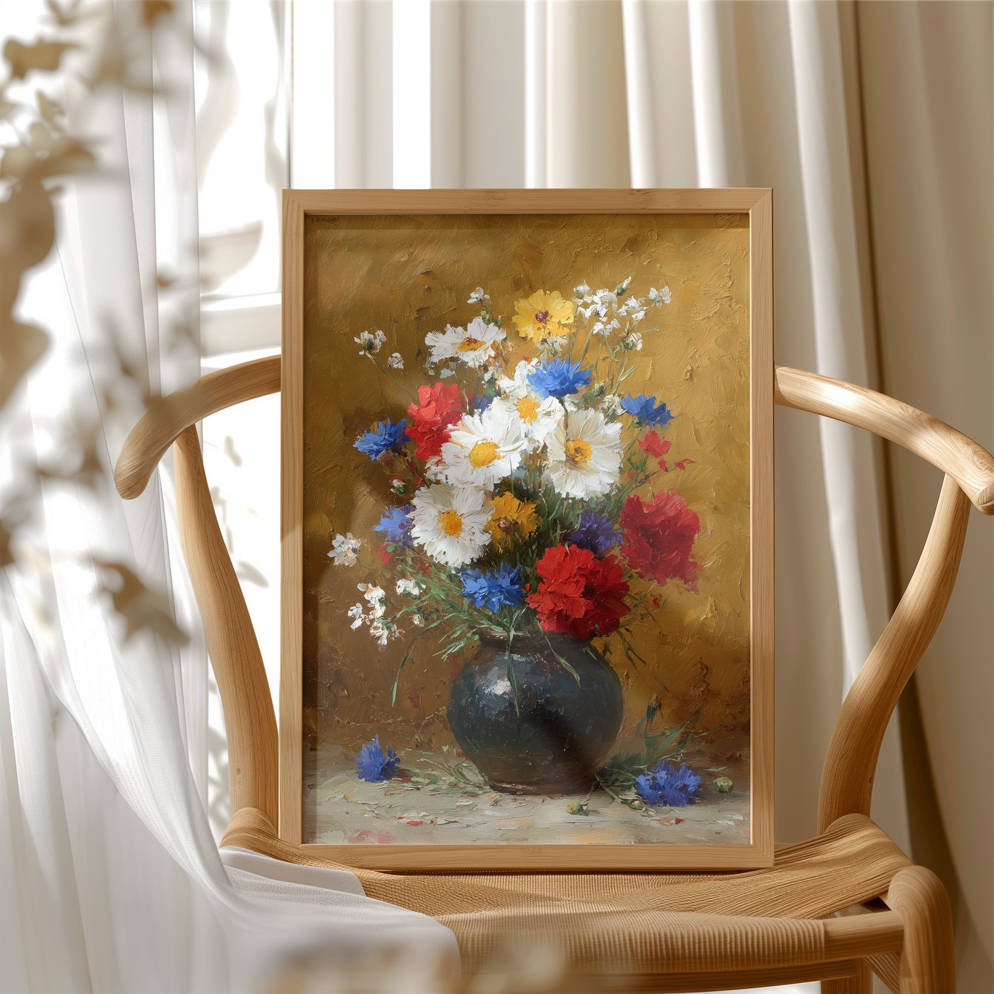 Wildflowers in a Dark Vessel