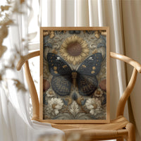 Dark Wings on a Golden Garden