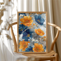 Navy Meets Orange at Full Bloom