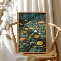 Marigolds at the Edge of the Forest
