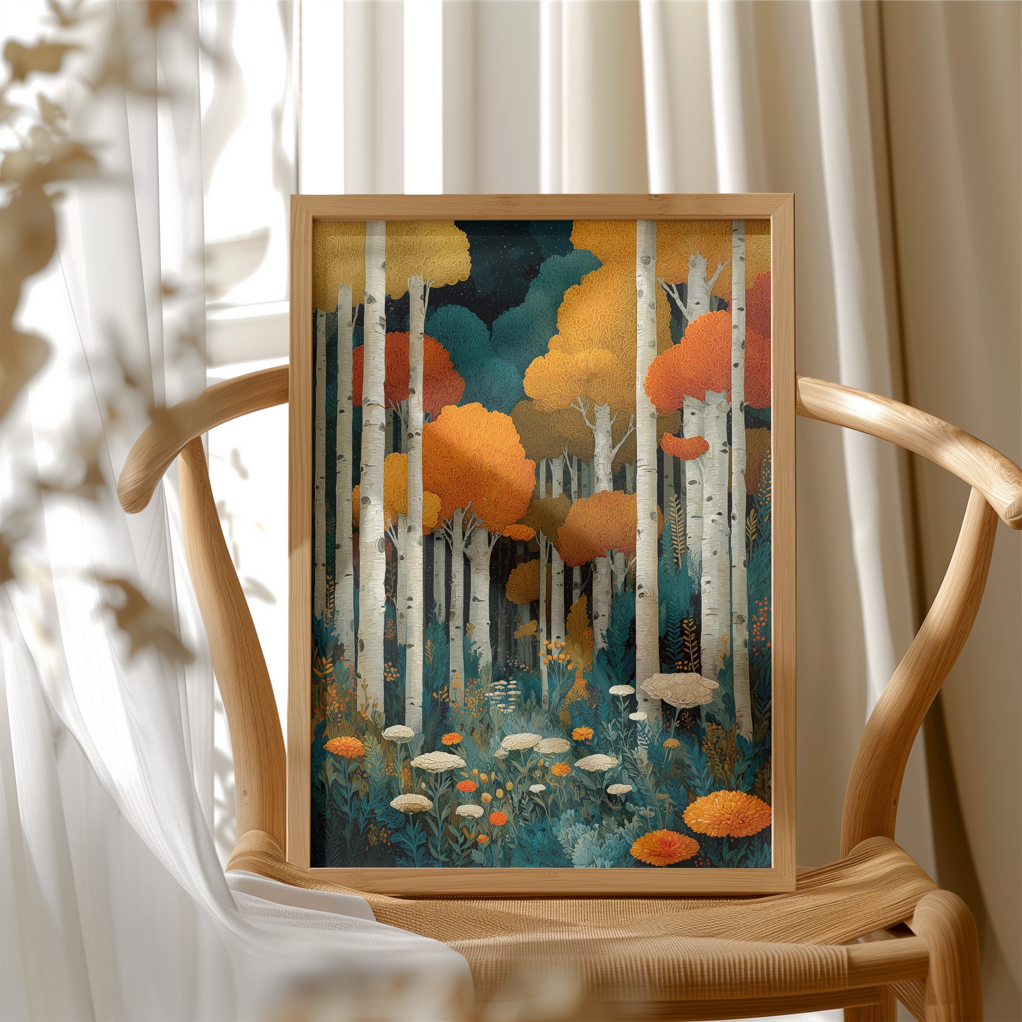 The Birch Grove After Midnight