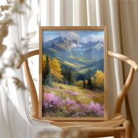 Gold Aspens, Pink Meadow, One Deep Breath