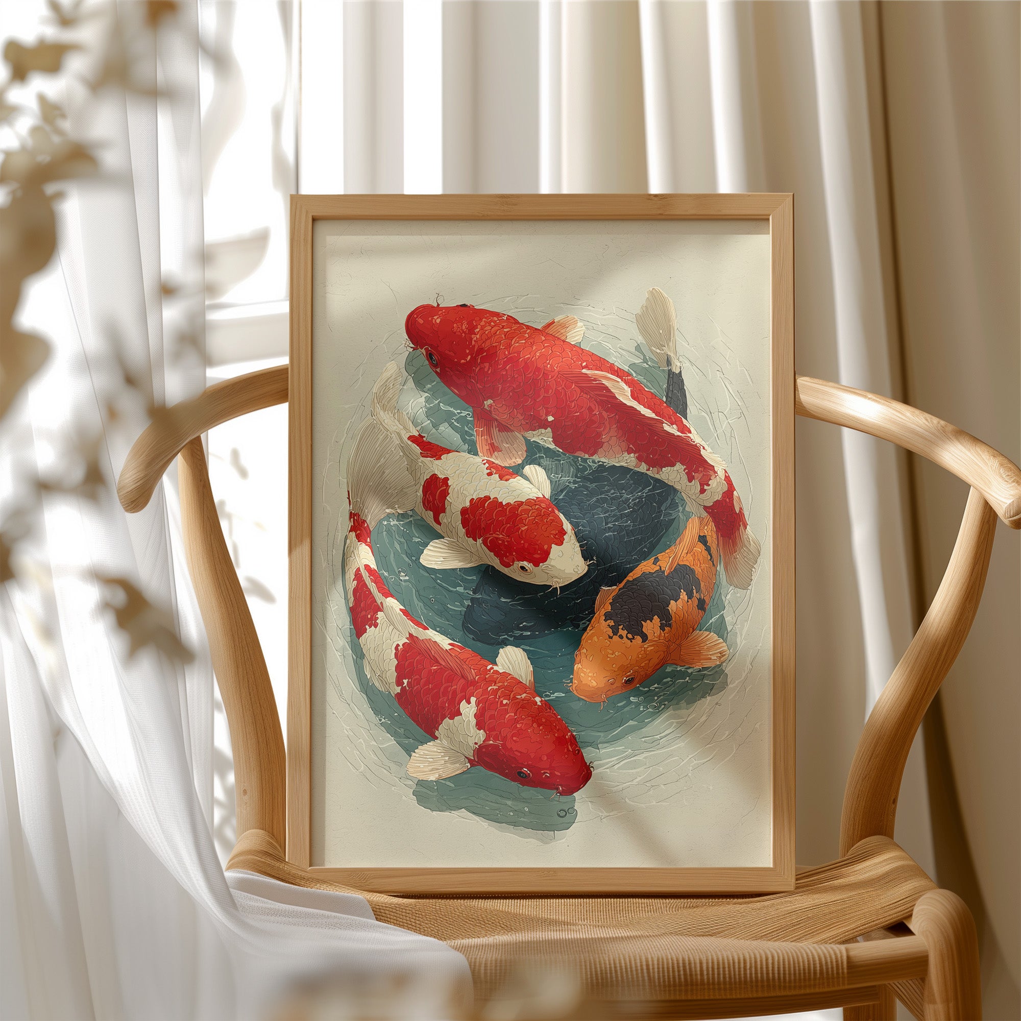 Four Koi, One Unhurried Circle