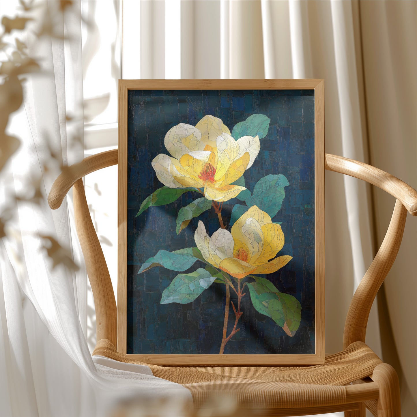 Yellow Magnolias at Midnight