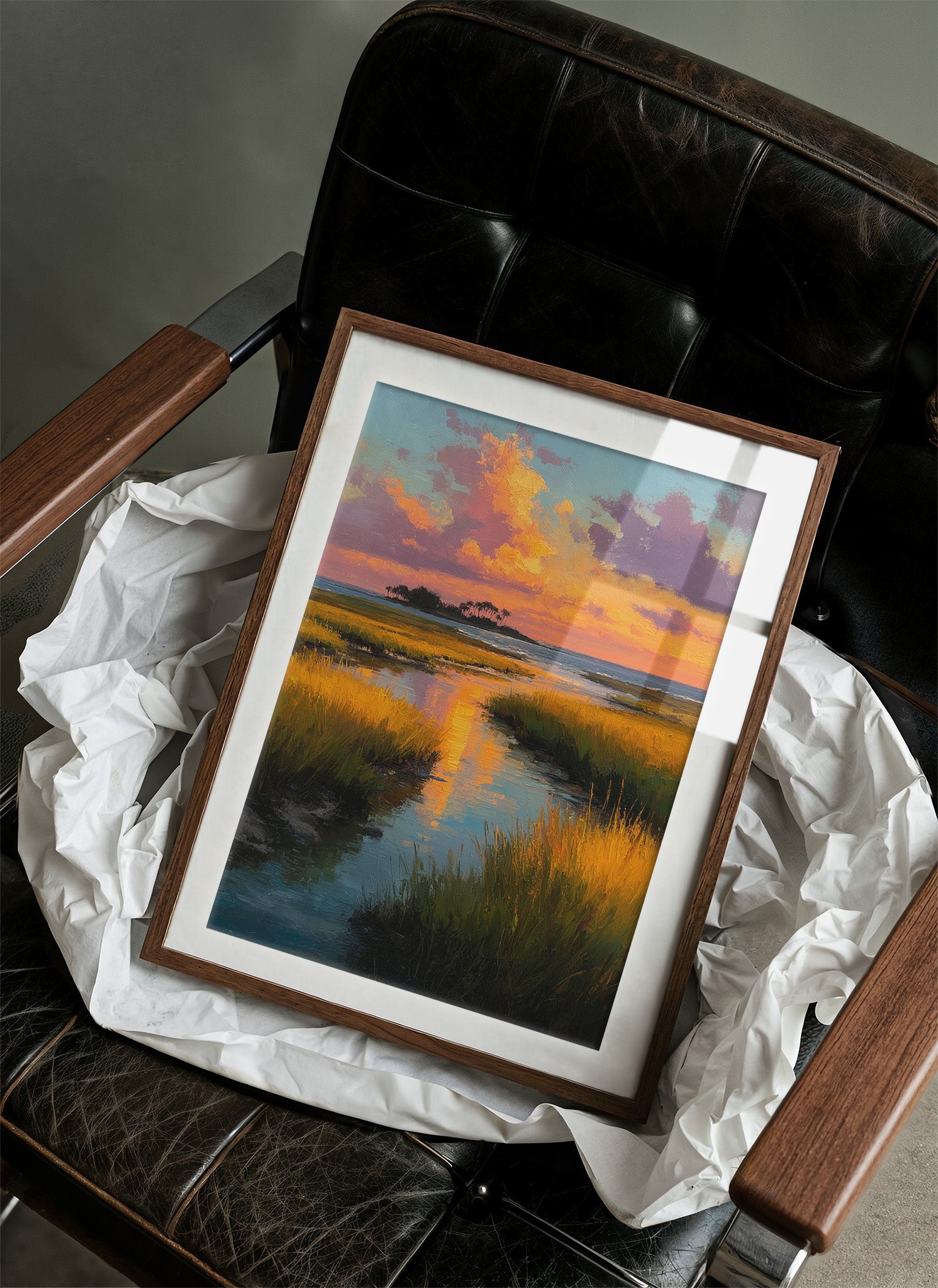 Sunset Over the Salt Marsh