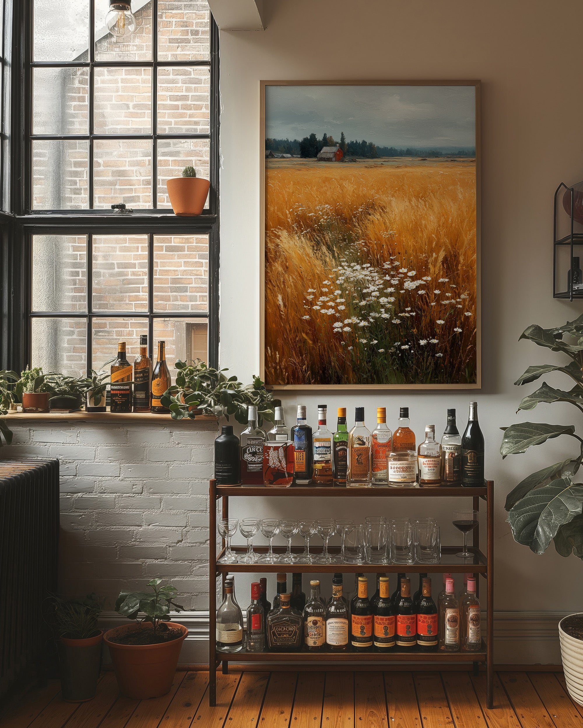 Daisies Break the Wheat