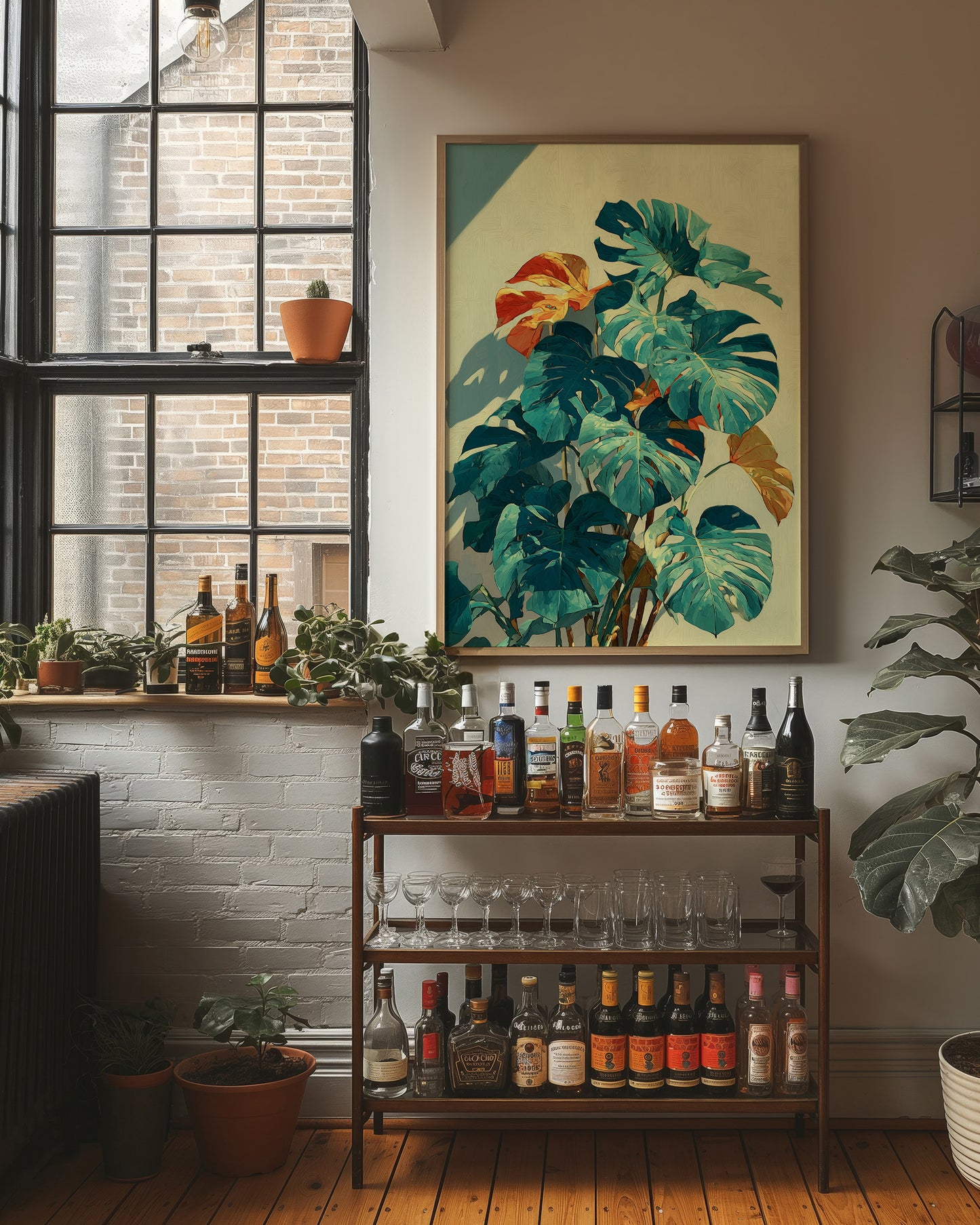 Monstera in Afternoon Light