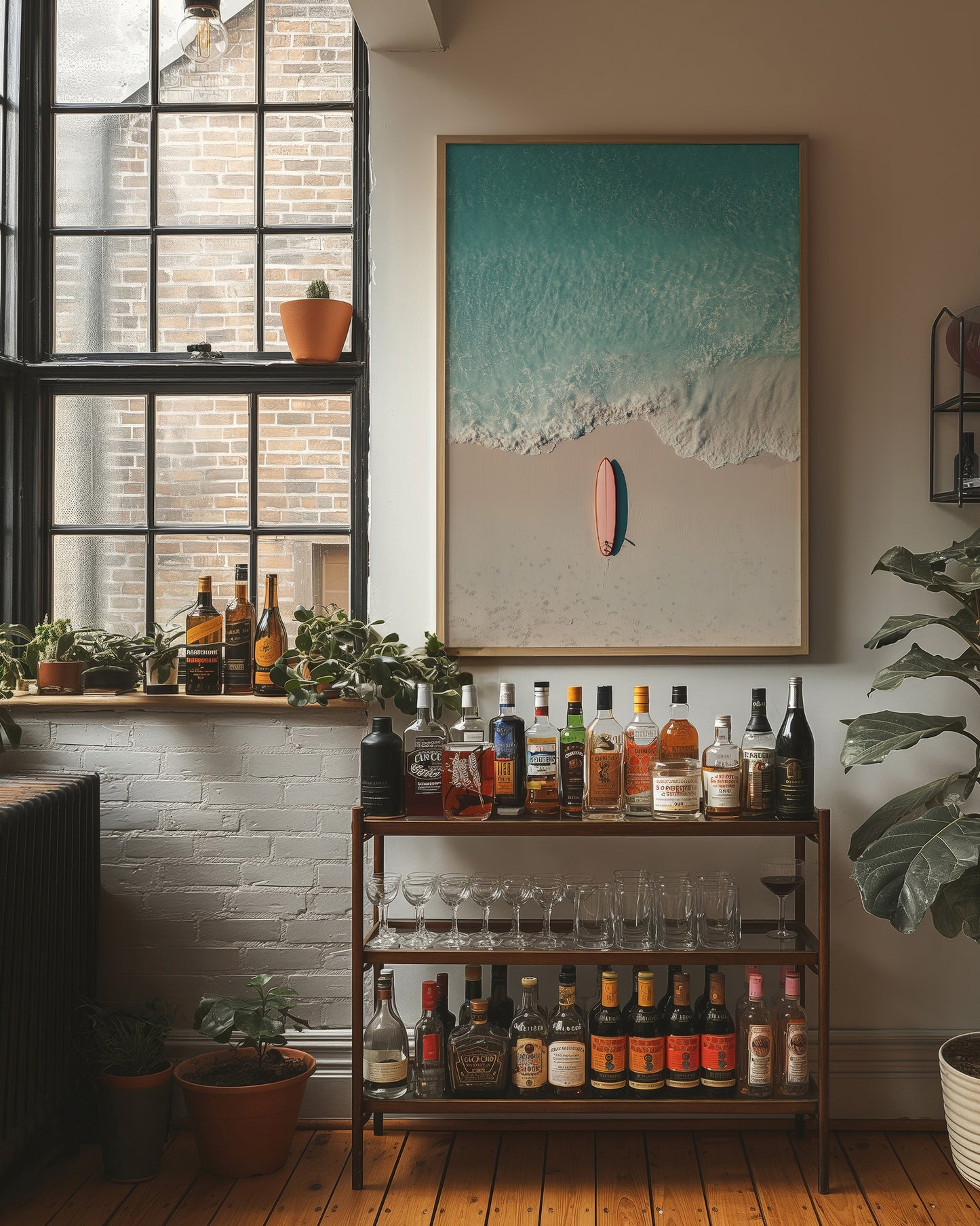 Surfboard, Sand, Solitude