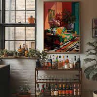 Coral Room, Painted Sofa