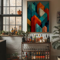 Faceted Peaks in Woodgrain