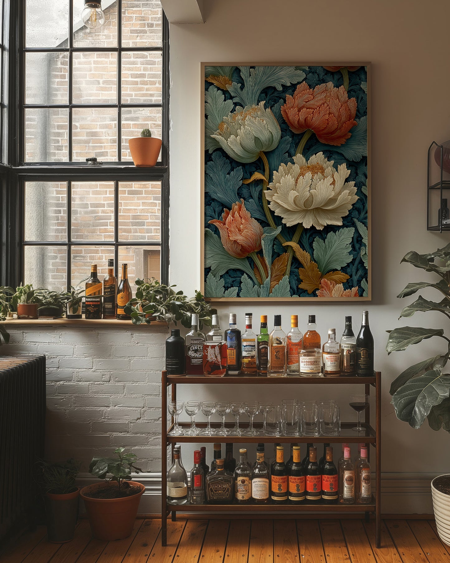 Peonies in the Old Pattern