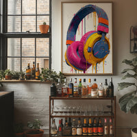Headphones Dripping in Color