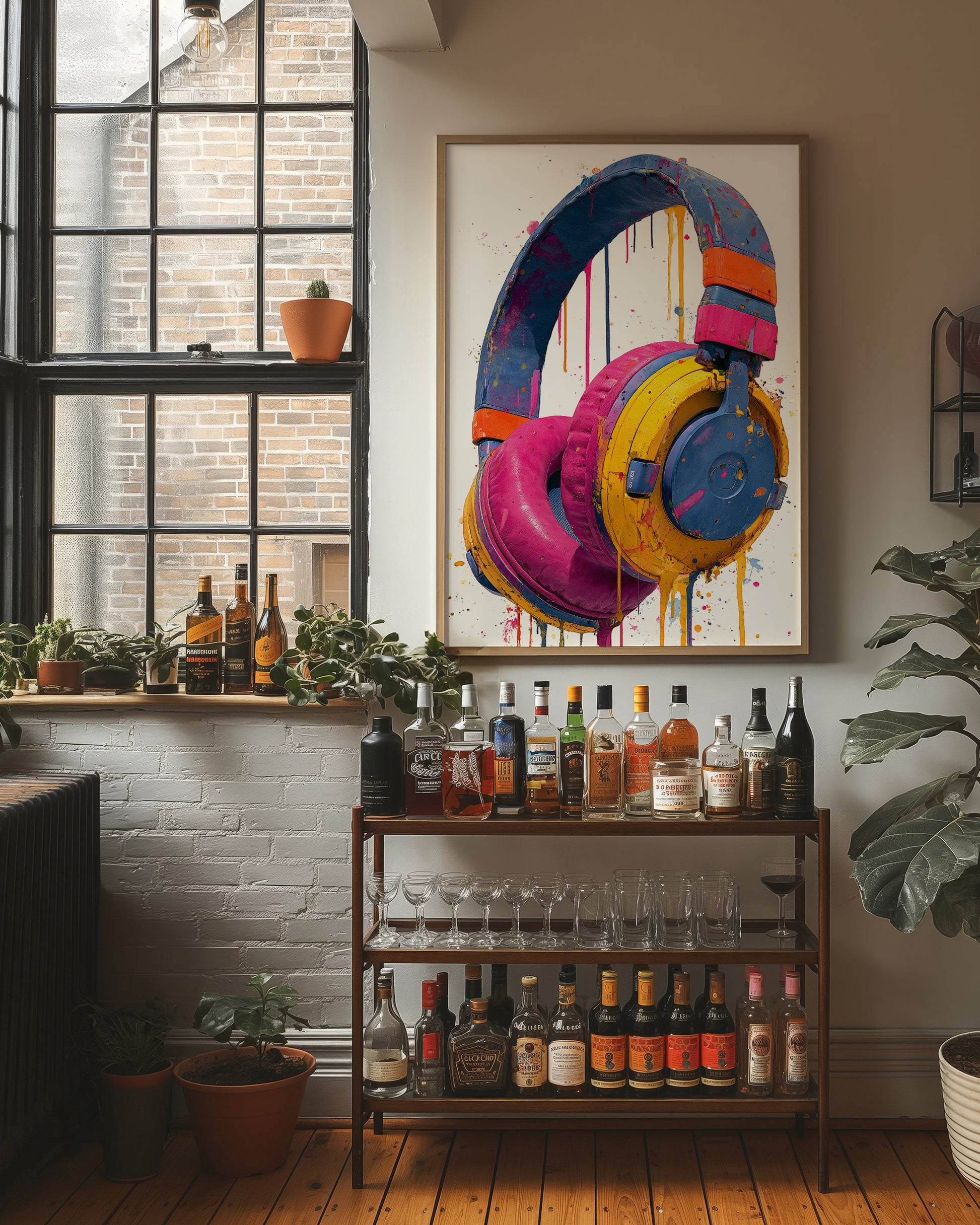 Headphones Dripping in Color