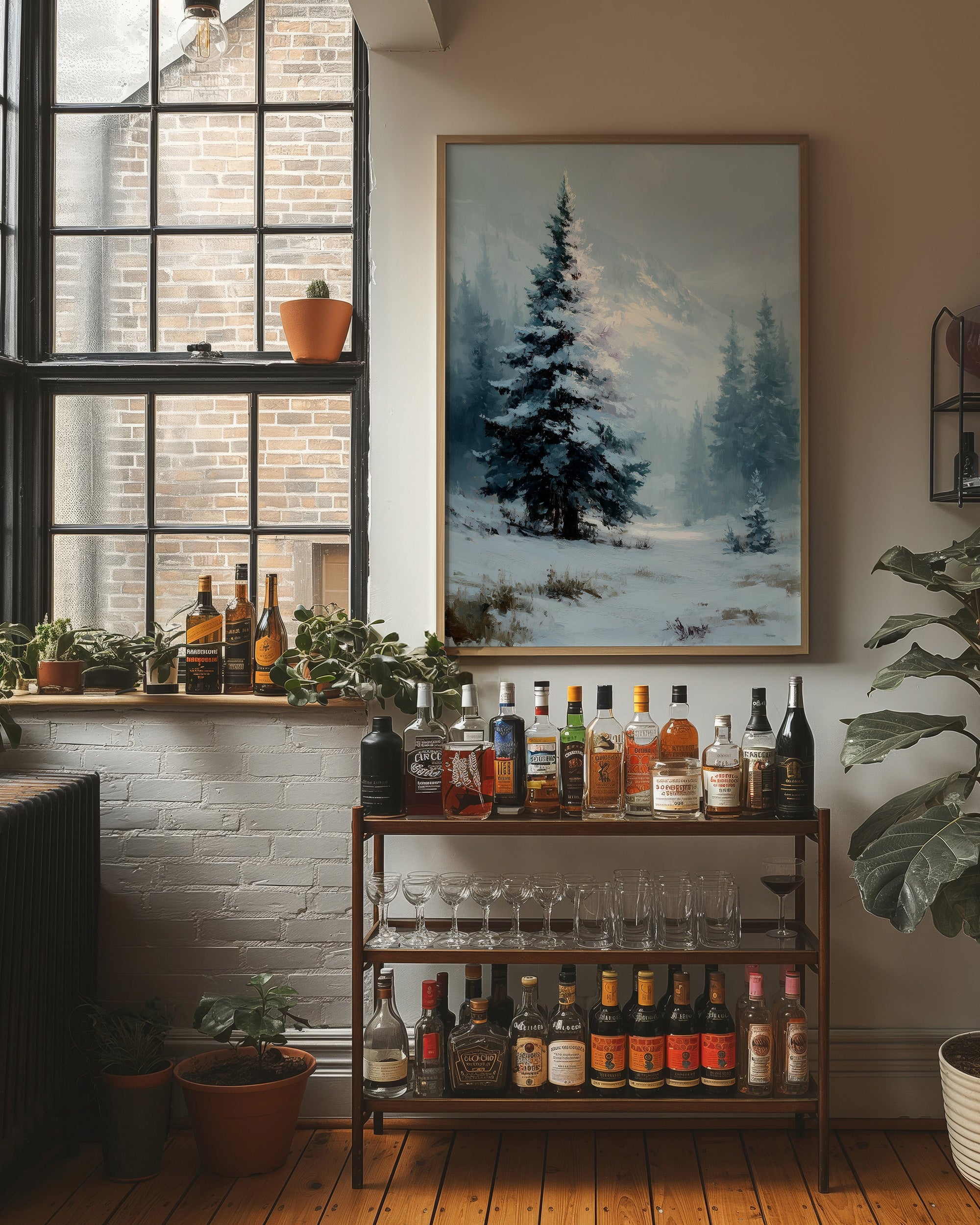 Sunlit Snow, Standing Pine