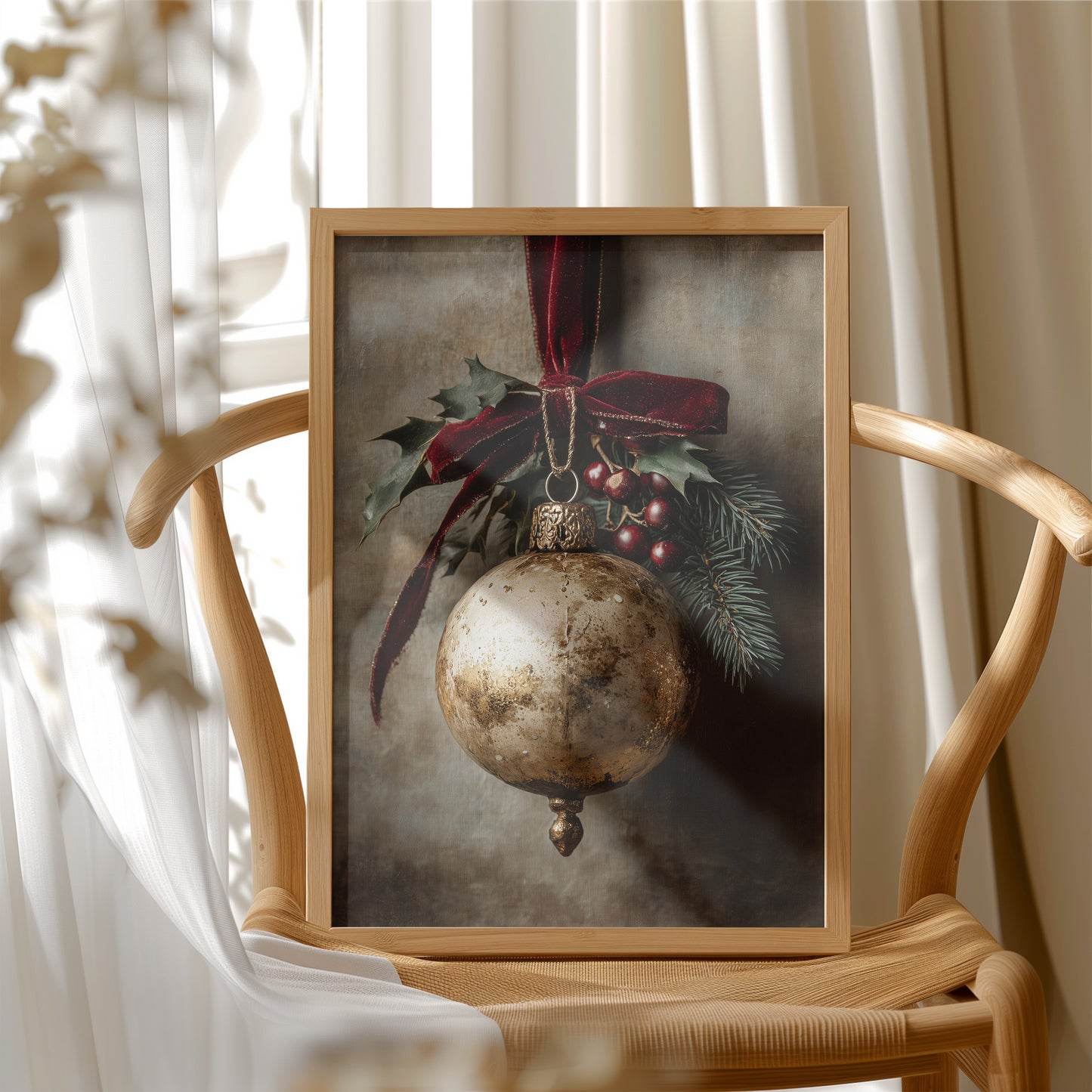 Antique Gold, Velvet Bow