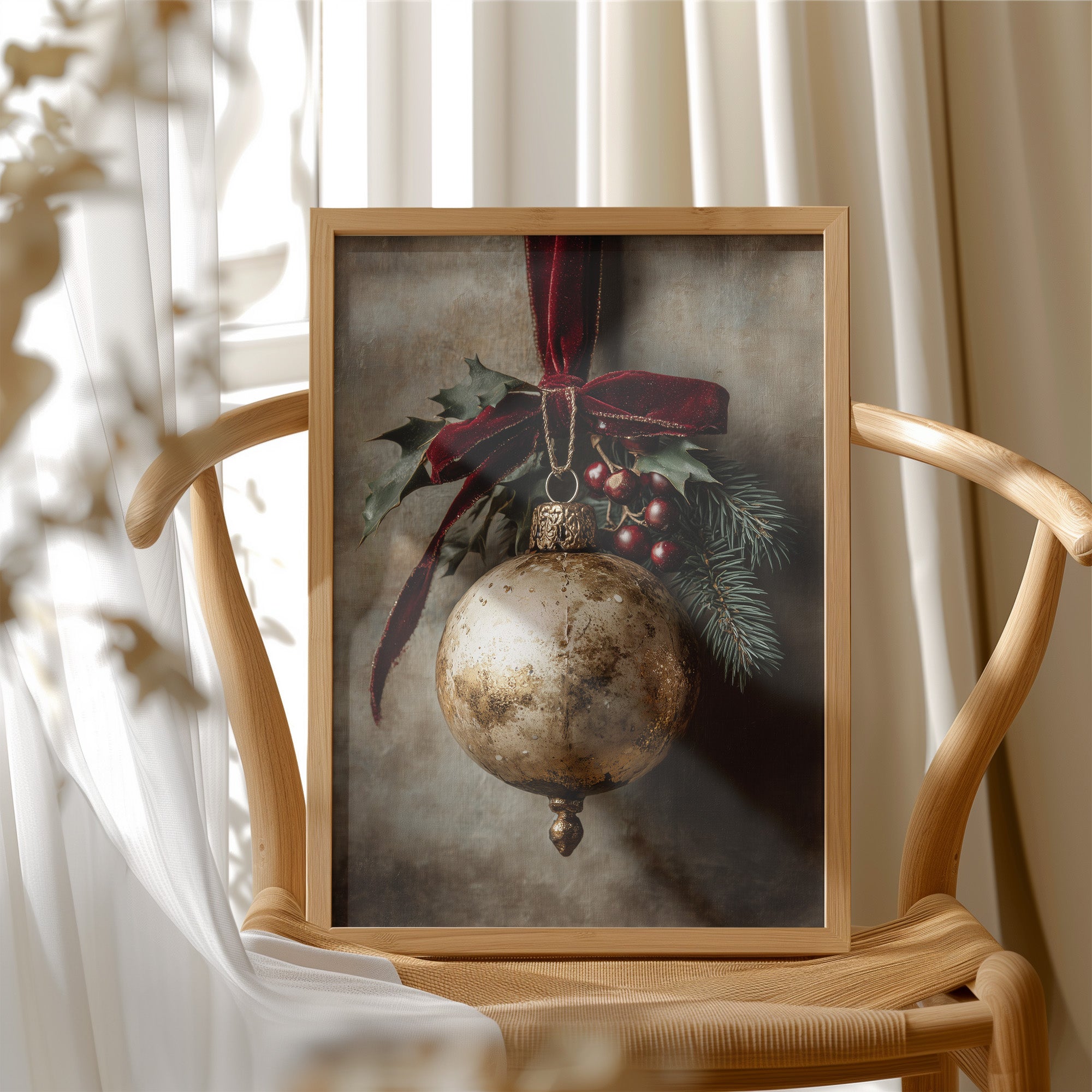 Antique Gold, Velvet Bow