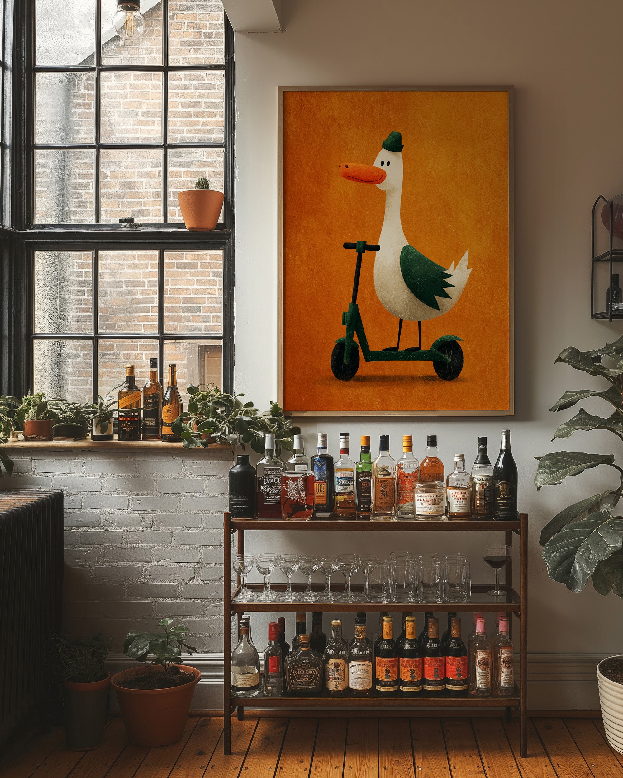 Goose on Wheels