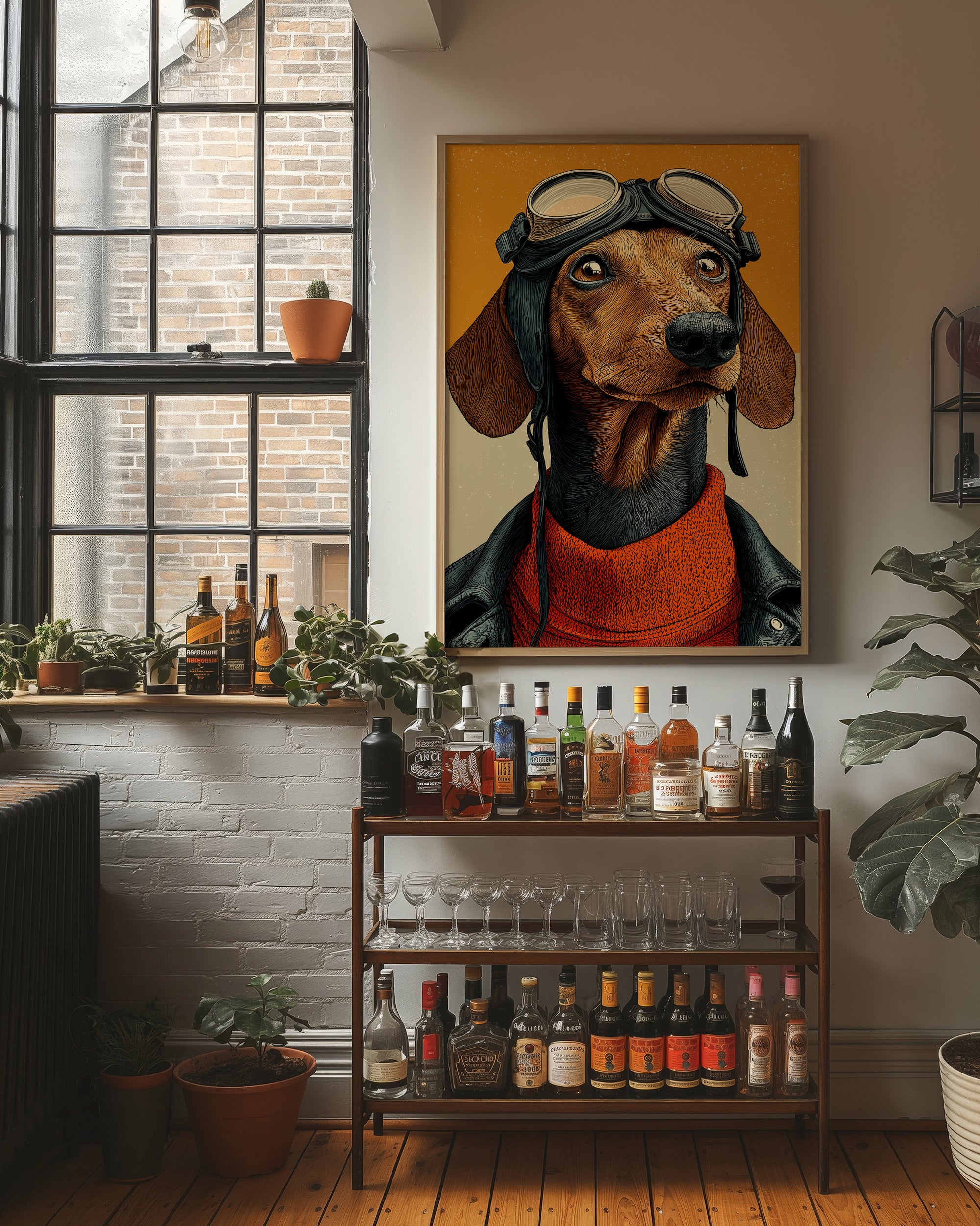 Wide-Eyed Aviator Pup