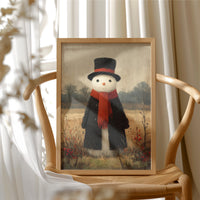Snowman in the Meadow