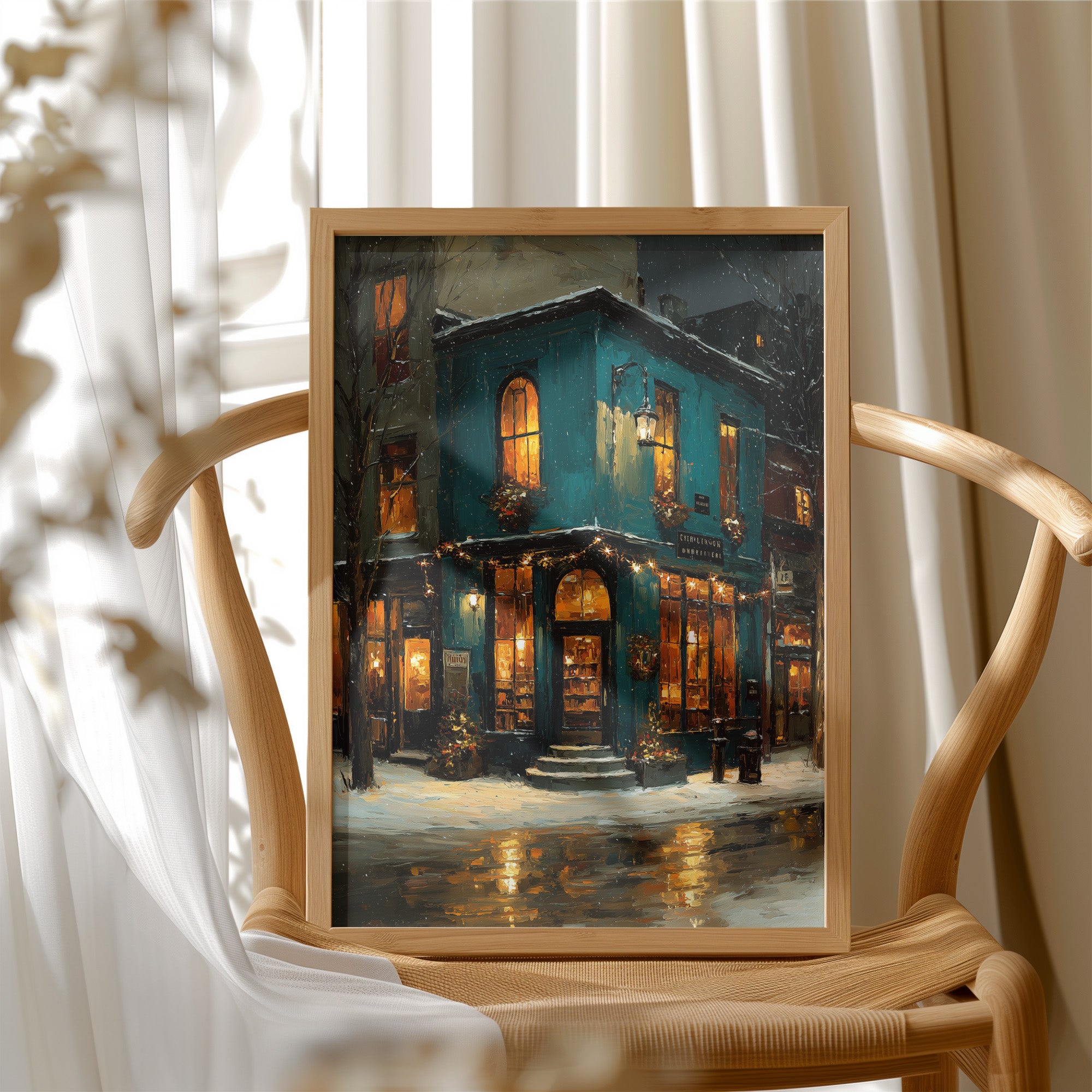 The Corner Shop in Snow