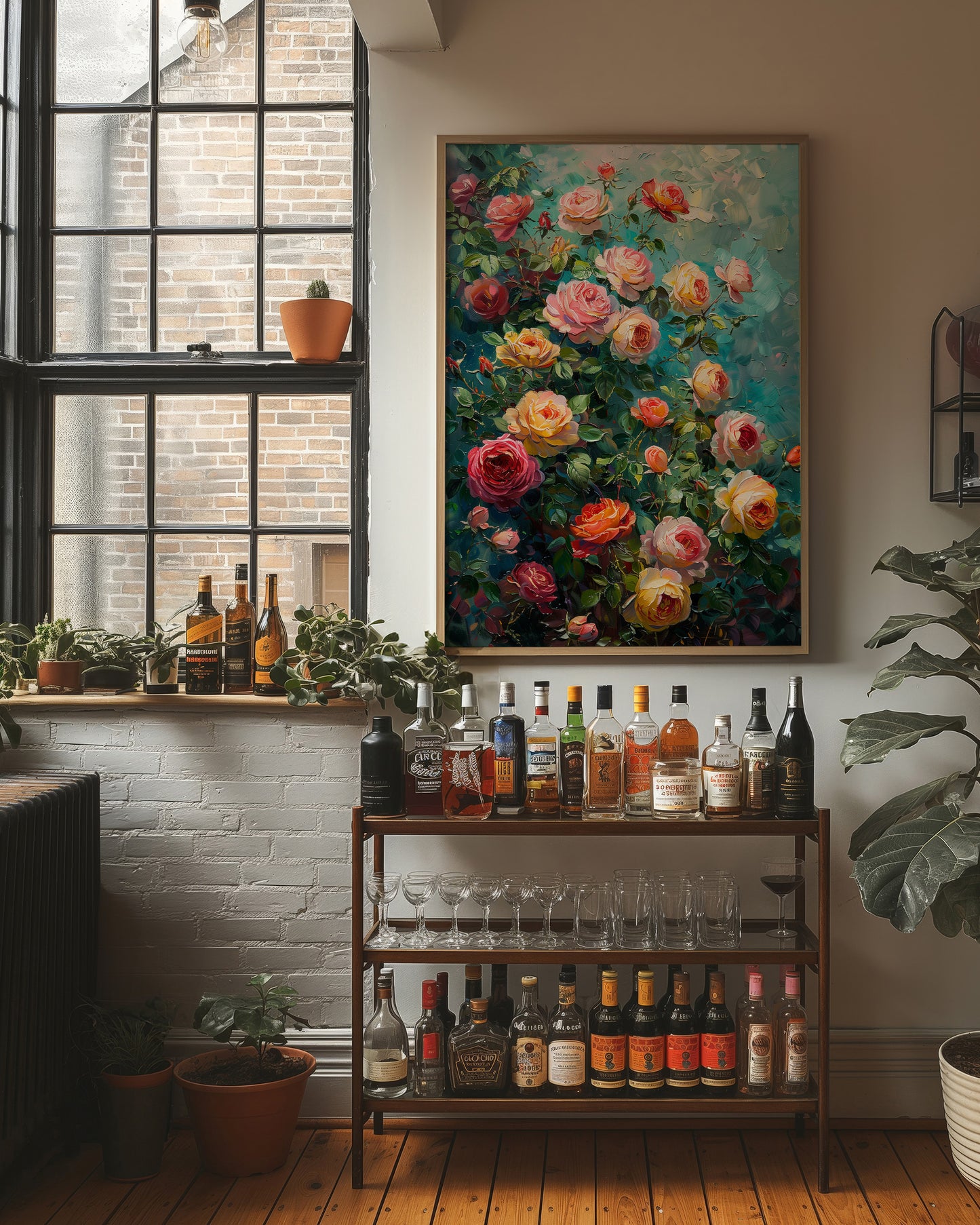 Sunlit Rose Bower