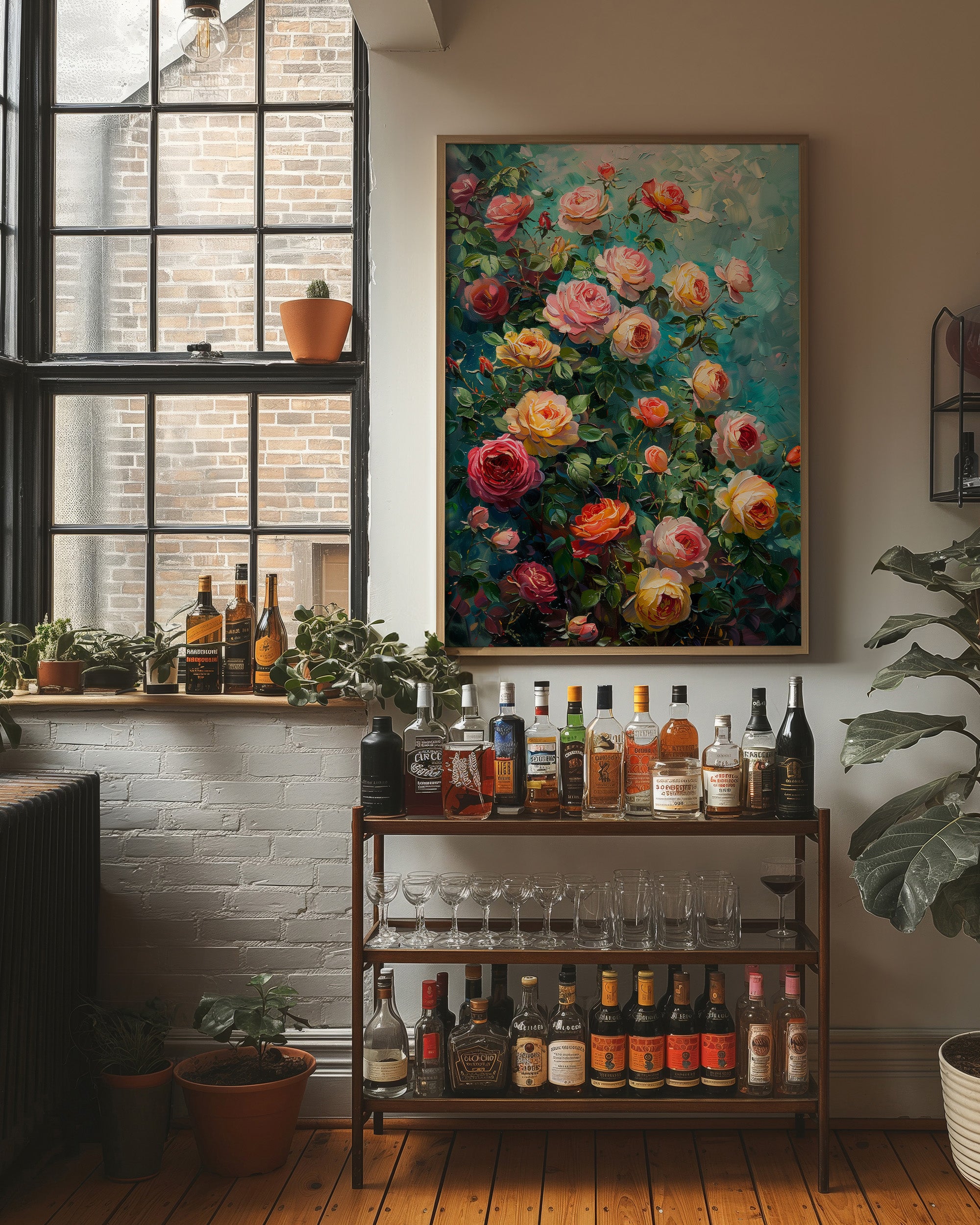 Sunlit Rose Bower