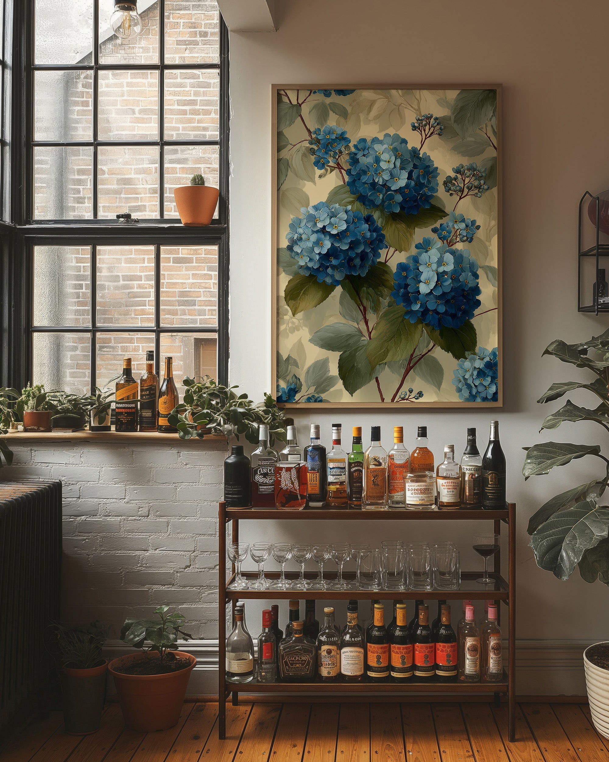 Hydrangeas in Full Bloom