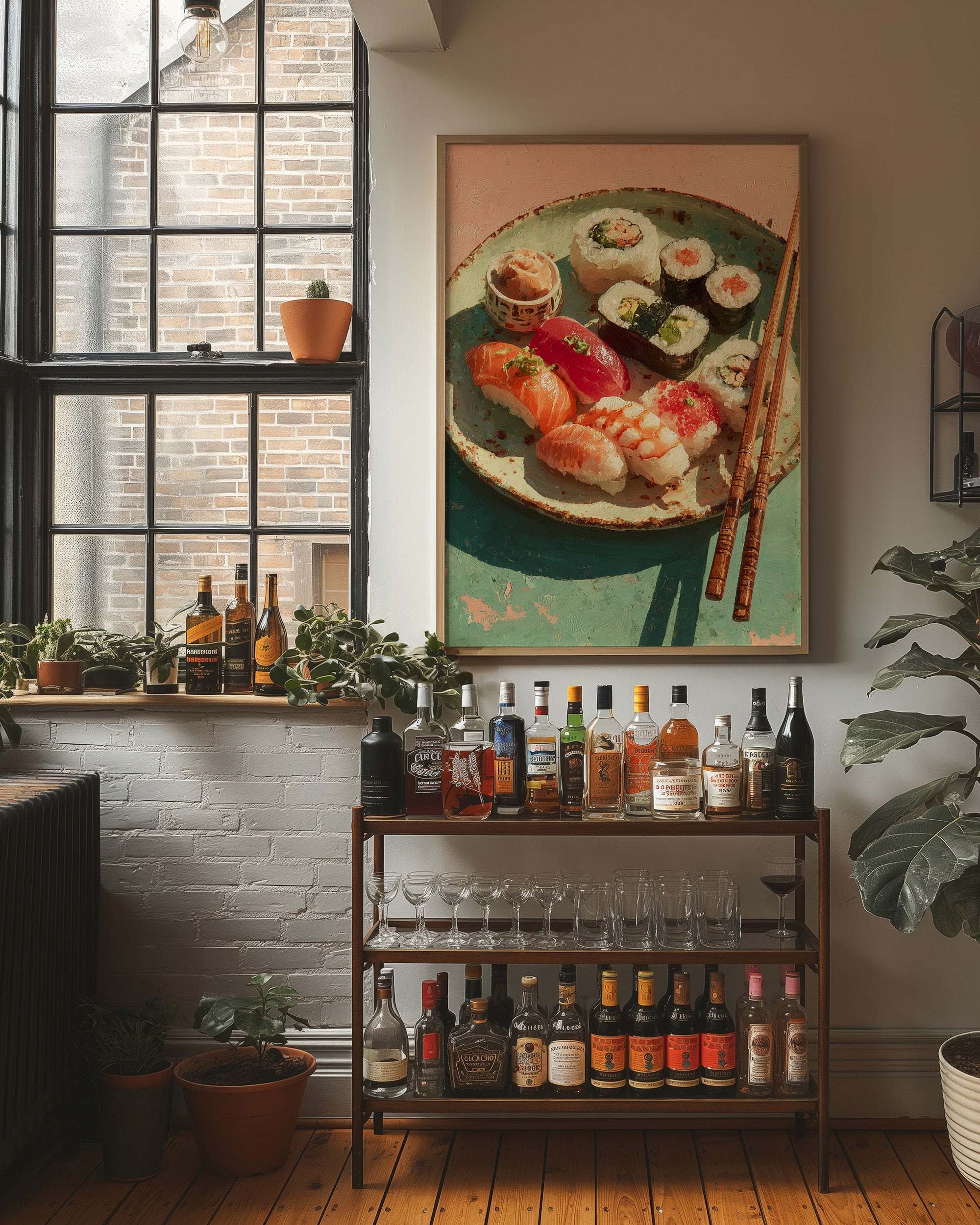 Sushi in Golden Light