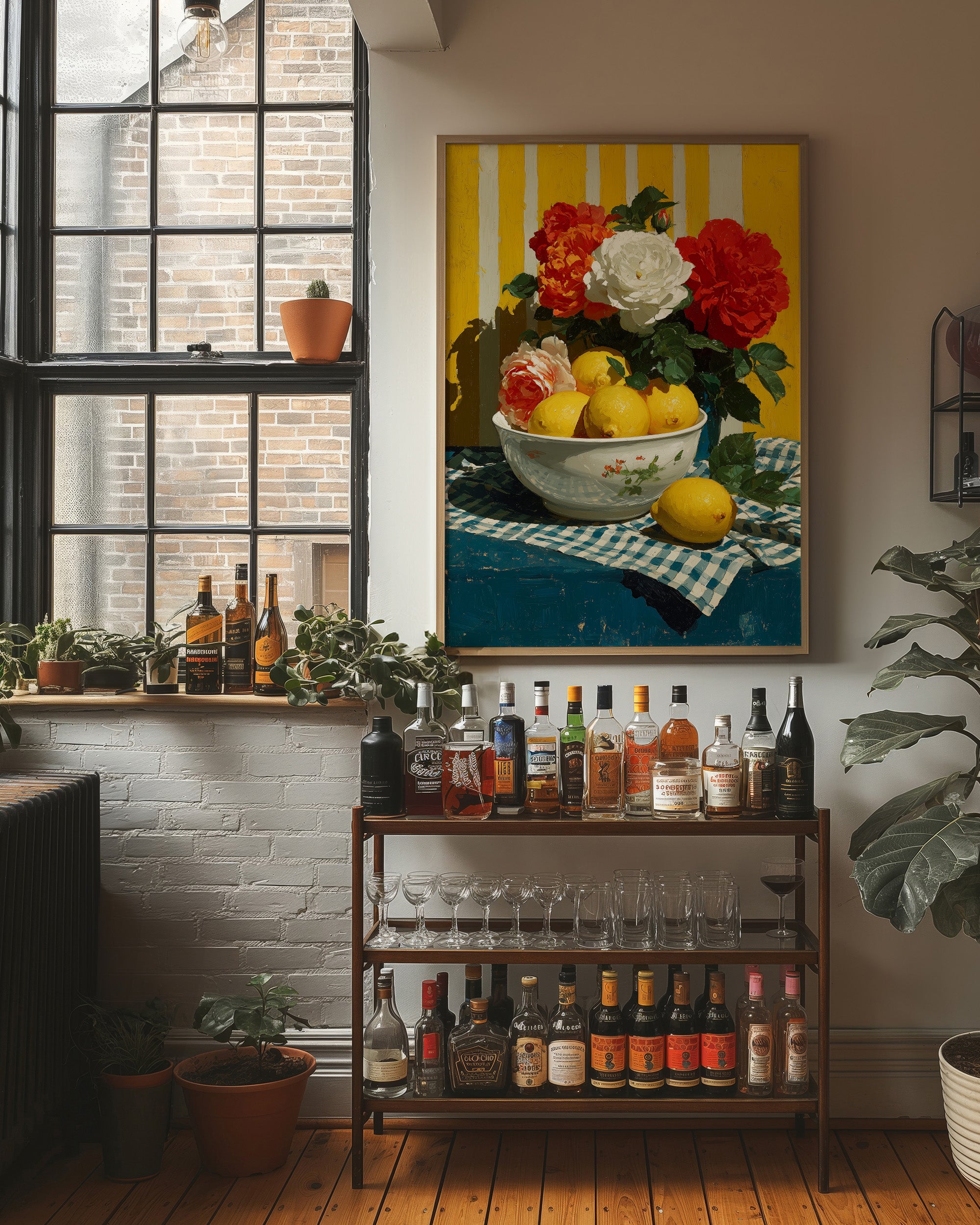 Roses Beside the Lemon Bowl