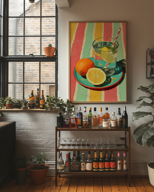 Iced Lemonade, Summer Stripes