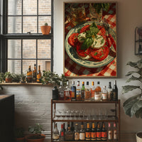 Caprese on Checkered Cloth