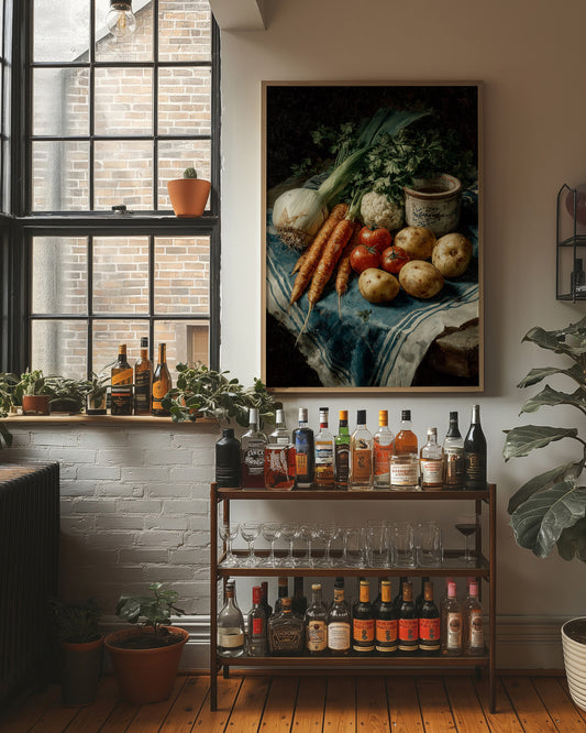 Harvest on Linen Cloth