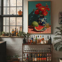 Poppies and Watermelon Slices
