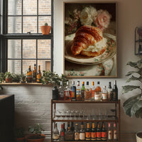 Croissant and Roses