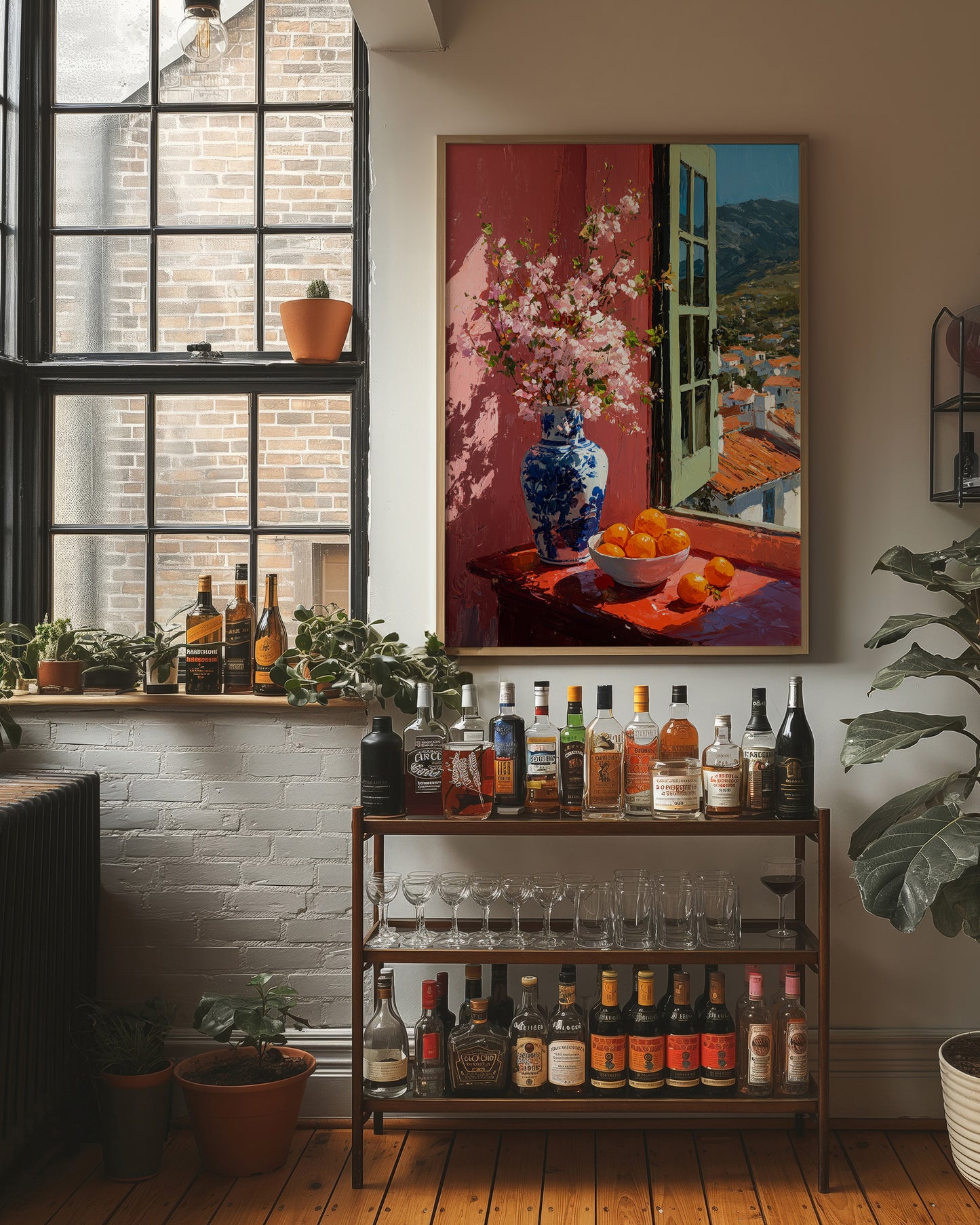 Oranges at the Red Window