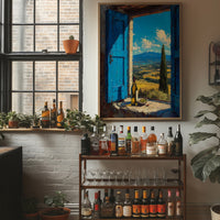 Valley Beyond Blue Shutters