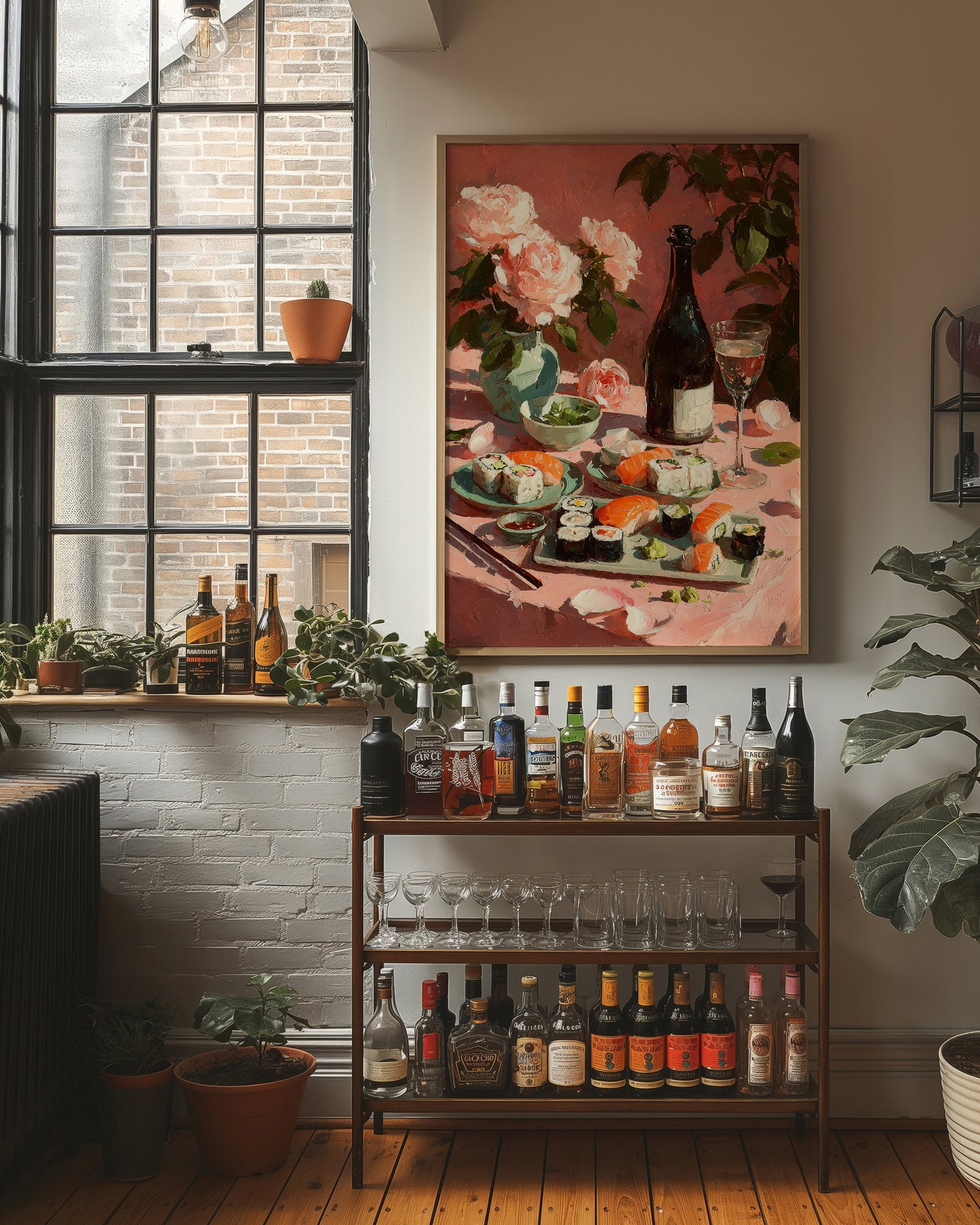 Sushi and Champagne Roses