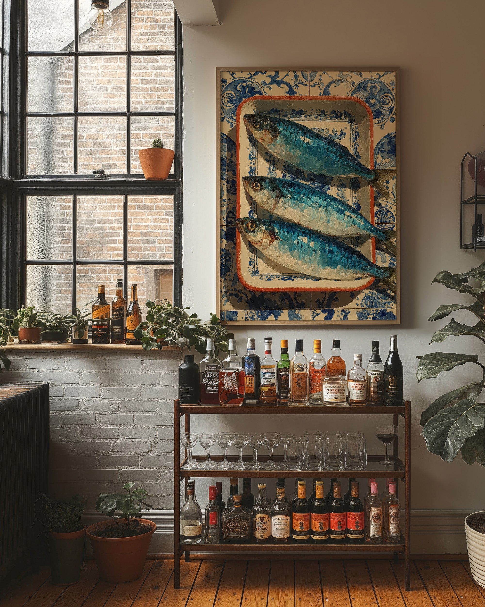 Sardines on Azulejo