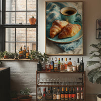 Croissants and Blue Linen