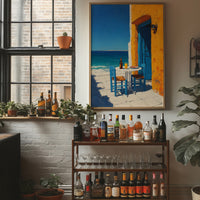 Beer and Blue Doorway