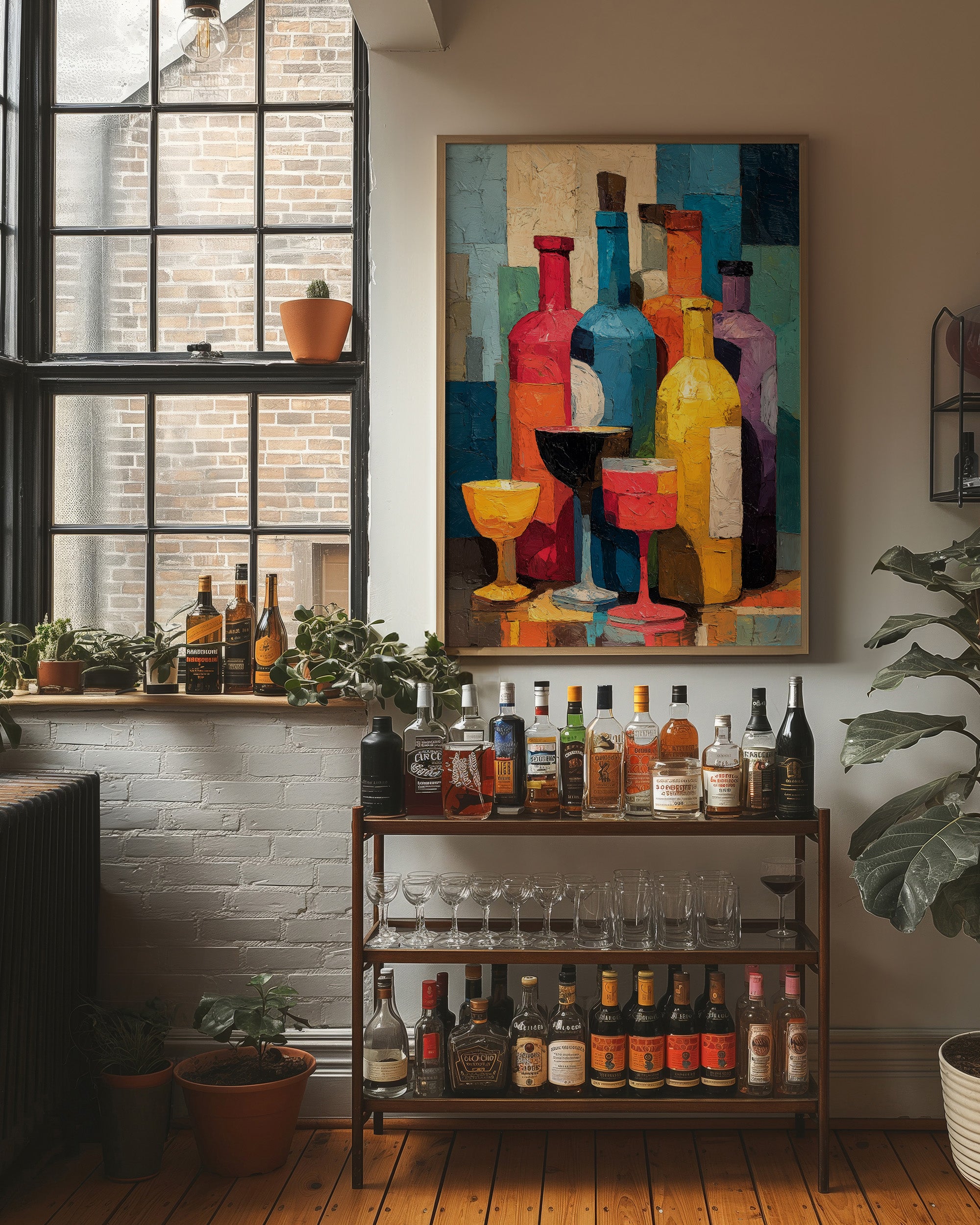 Bottles in Bold Color