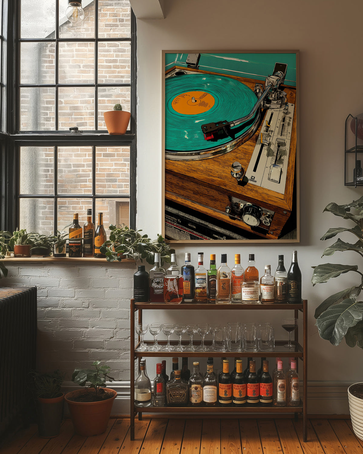 Spinning on Teal Vinyl