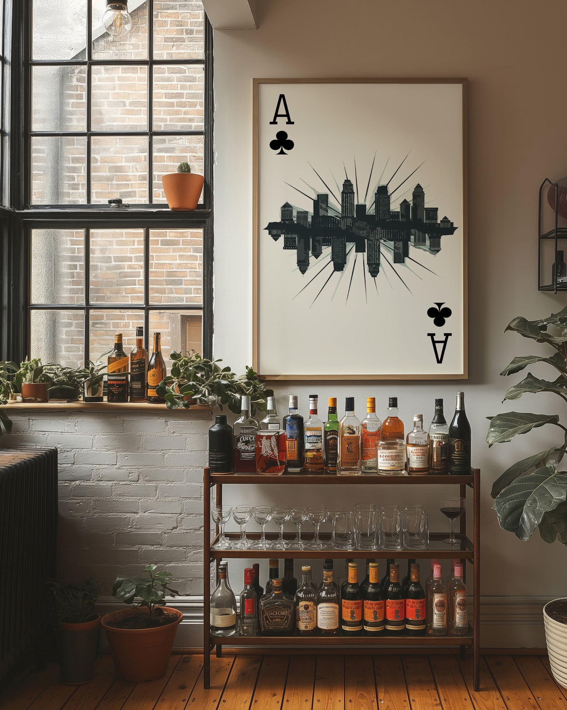 Skyline of Spades and Steel